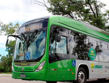 Ônibus 100% elétrico já começou a rodar em Maringá Ônibus 100% elétrico já começou a rodar em Maringá