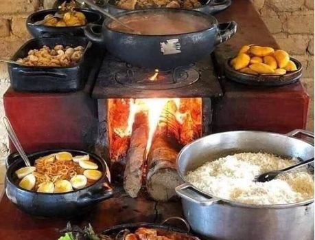 A Ceia de Natal era preparada em fogão a lenha... A Ceia de Natal era preparada em fogão a lenha...