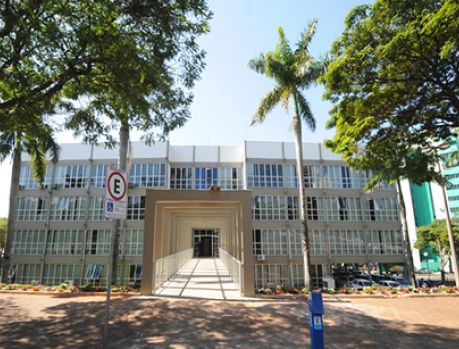 O grande auditório do Paço da Amizade está sendo revitalizado O grande auditório do Paço da Amizade está sendo revitalizado