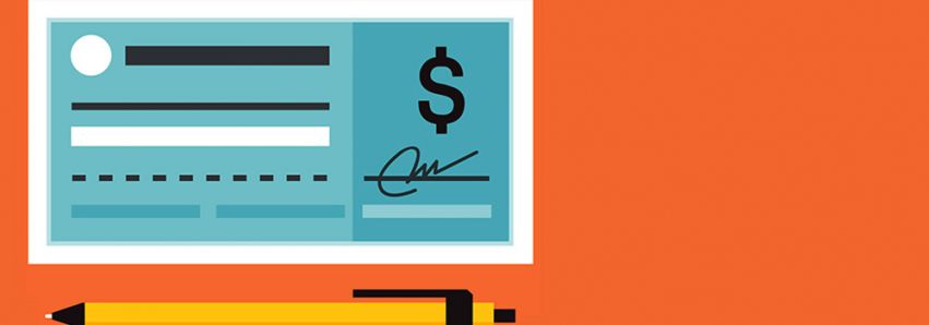 O talão de cheques está fora de moda