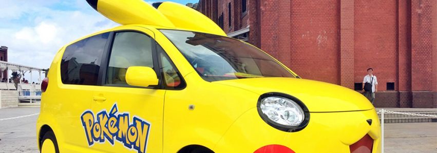 O Pikachu vai virar um lindo carro!
