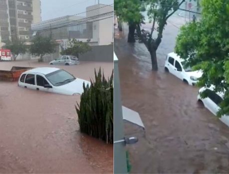 Vias alagadas, tradição das primaveras em Umuarama... Vias alagadas, tradição das primaveras em Umuarama...