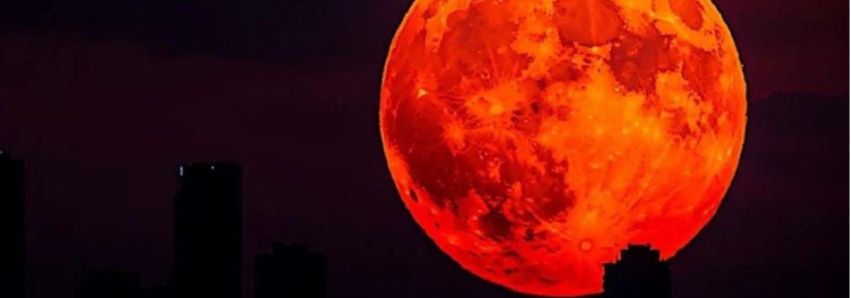 ESPETÁCULO CELESTIAL IMPRESSIONANTE: LUA VERMELHA!