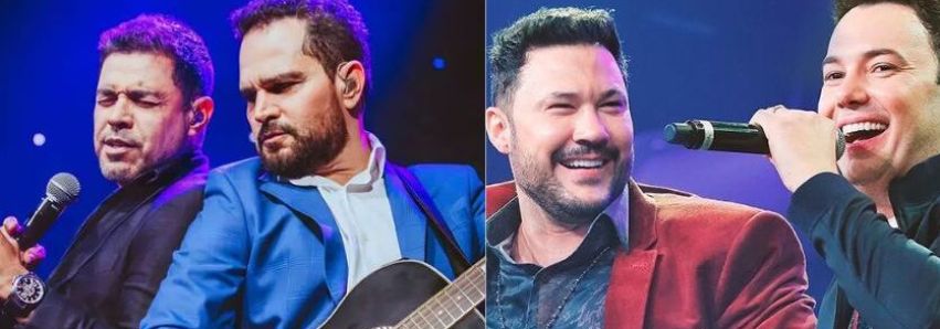 ZEZÉ DI CAMARGO E LUCIANO E JOÃO BOSCO E VINÍCIUS NA EXPO!!!