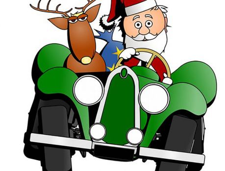 Papai Noel este ano vai chegar a bordo de um carro antigo... Papai Noel este ano vai chegar a bordo de um carro antigo...