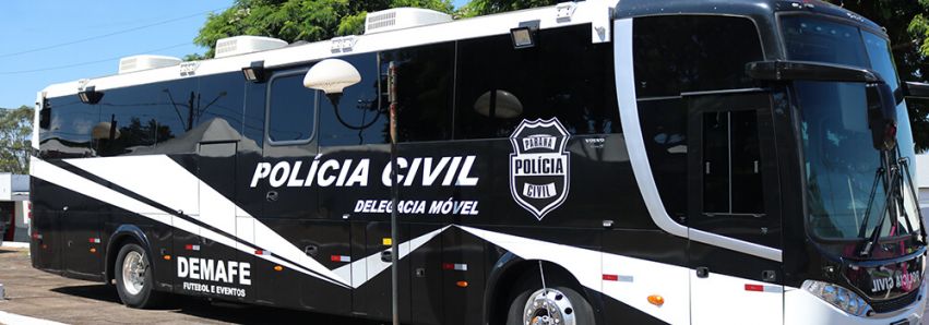 Delegacia Móvel de plantão na Expo!