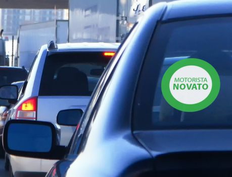 Nova lei: Motorista iniciante deverá ter veículo sinalizado   