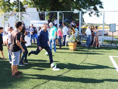 Inaugurada a Arena Multiuso Esportiva do Bento Mossurunga Inaugurada a Arena Multiuso Esportiva do Bento Mossurunga