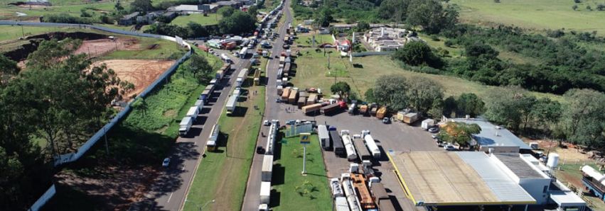 O protesto visto do alto: gigantesco!